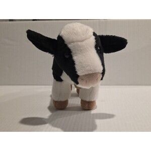 Aurora World Miyoni Plush Toy Animal Holstein Calf 10" Cow